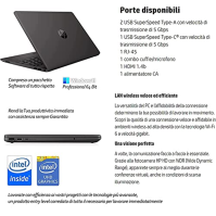 HP Notebook NEUES Modell 2022 G9 Laptop-PC Intel n 4500 16 GB Ram SSD PCI Nvme 500 GB 15,6 Anti-Glare-Display 3 USB HDMI LAN Wi-